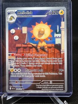 Heliolisk IR ascended hero’s Pokemon card