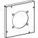 ORBIT - RAISED 1/2”, 4-11/16” SQUARE (5S) 30 TO 60A, 2.625” DIAMETER POWER OUTLET INDUSTRIAL COVER