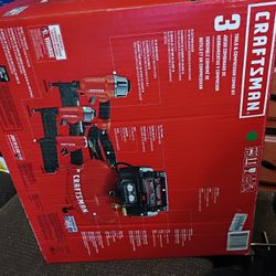 Craftsman Air Compressor With Three Nail Guns