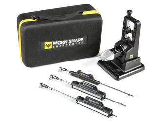 Work Sharp Precision Adjust Elite Knife Sharpener - Fixed Angle Sharpening System for Kitchen & Pocket Knives - Professional Guided Knife Sharpening T