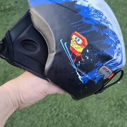 helmet on head  snow 