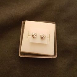 Real Silver Heart ❤️ Small Stud Earring $17