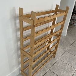 Wood Wine Rack 56 Bottles