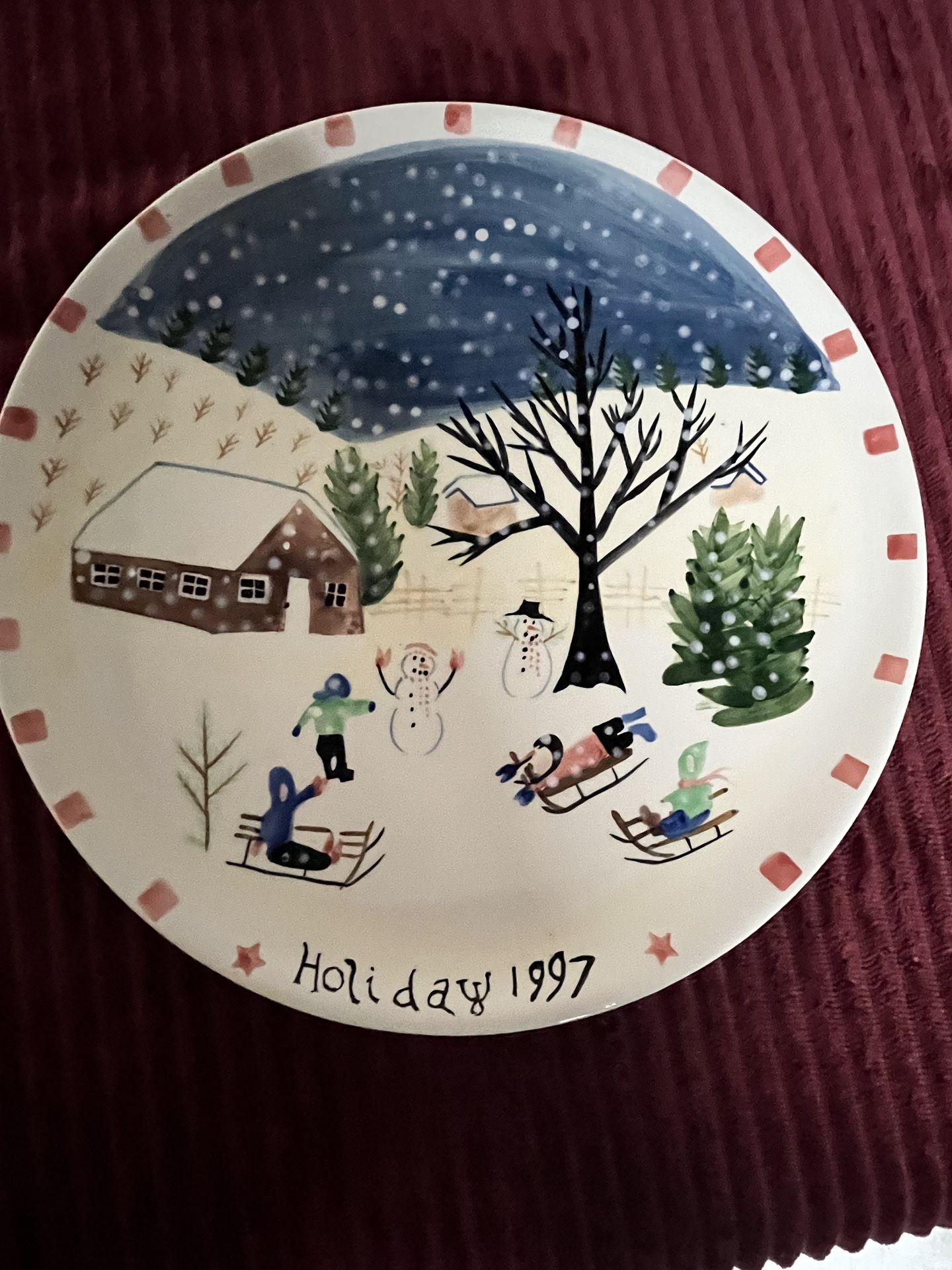 Vintage Bath & Body Works Holiday Plate