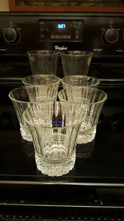 Set of 5 Glasses + 2 Taller Matching Glasses