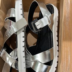 Silver Sandals  Brand New 