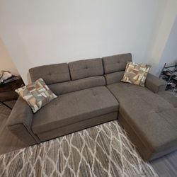 Gray Sectional Sleeper Sofa