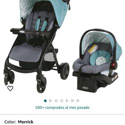Graco Verb Travel System | Includes Verb Stroller And SnugRide 30 Infant Car Seat, Merrick