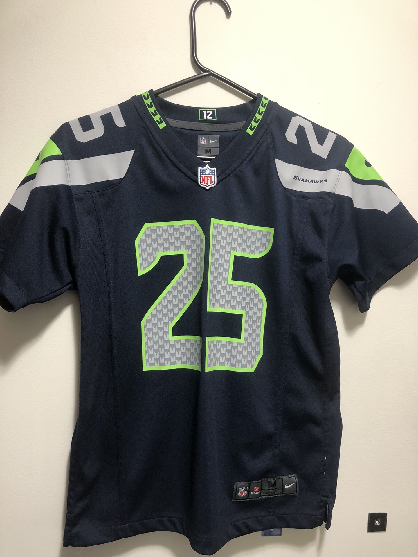Nike Football Jersey Youth Boys Seattle Seahawks Richard Sherman #25 Size Medium