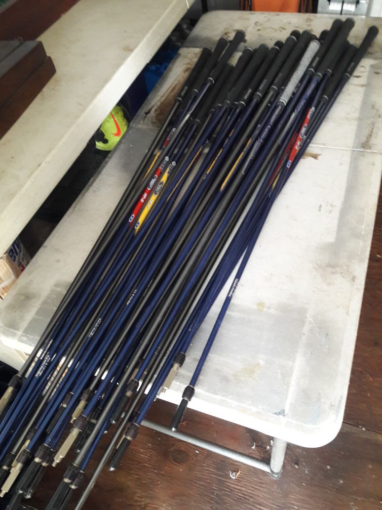 31 brand new golf shafts sticks with grips