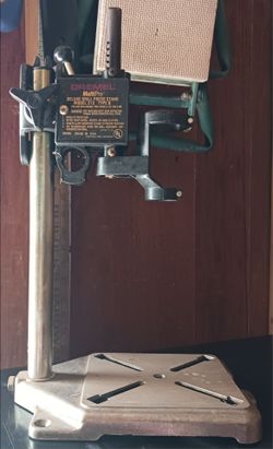 VINTAGE DREMEL MULTI-PRO DELUXE DRILL PRESS STAND MODEL 212 TYPE II *READ DESCRIPTION & ALL PHOTOS*