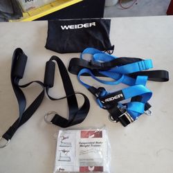 New. Weider Suspended Body Weight Trainer with Carry Bag.