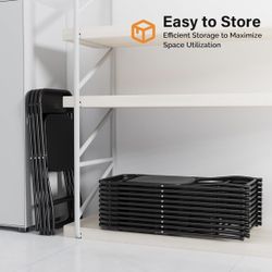 Portable Black Folding Chair 