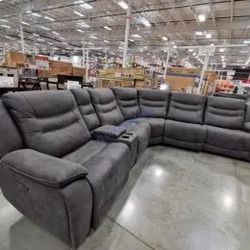 Kelsee Fabric Power Reclining Sectional - New w/o box 