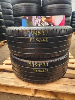 275 45R 21 PIRELLI SCORPION ZERO TIRES 2754521 USED TIRES (PAIR) MOUNT BALANCE INCLUDED