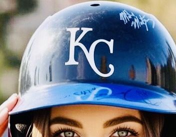 Kansas City Royals Youth/Mid-Size Multi-Signed Batting Helmet