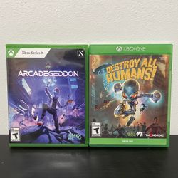 Destroy All Humans / Arcadegeddon Xbox Series X Bundle Video Game Arcade