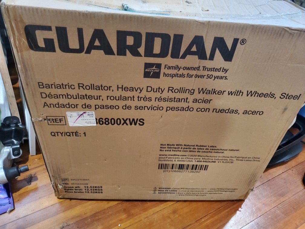 Heavy Duty Rolling Walker New In The Box Never Opened