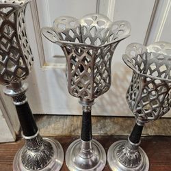 3 Candle Stand Holders 