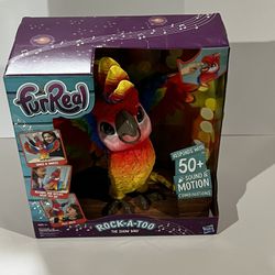 FurReal Friends Rock A Too The Show Bird Interactive Talking Plush Parrot Hasbro