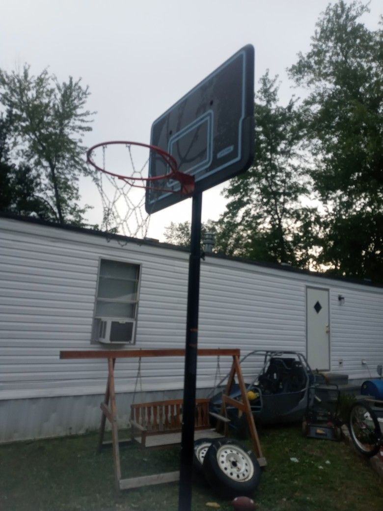 Basketball Hoop Pole And Base