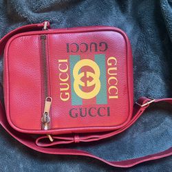Red Messenger Gucci Bag