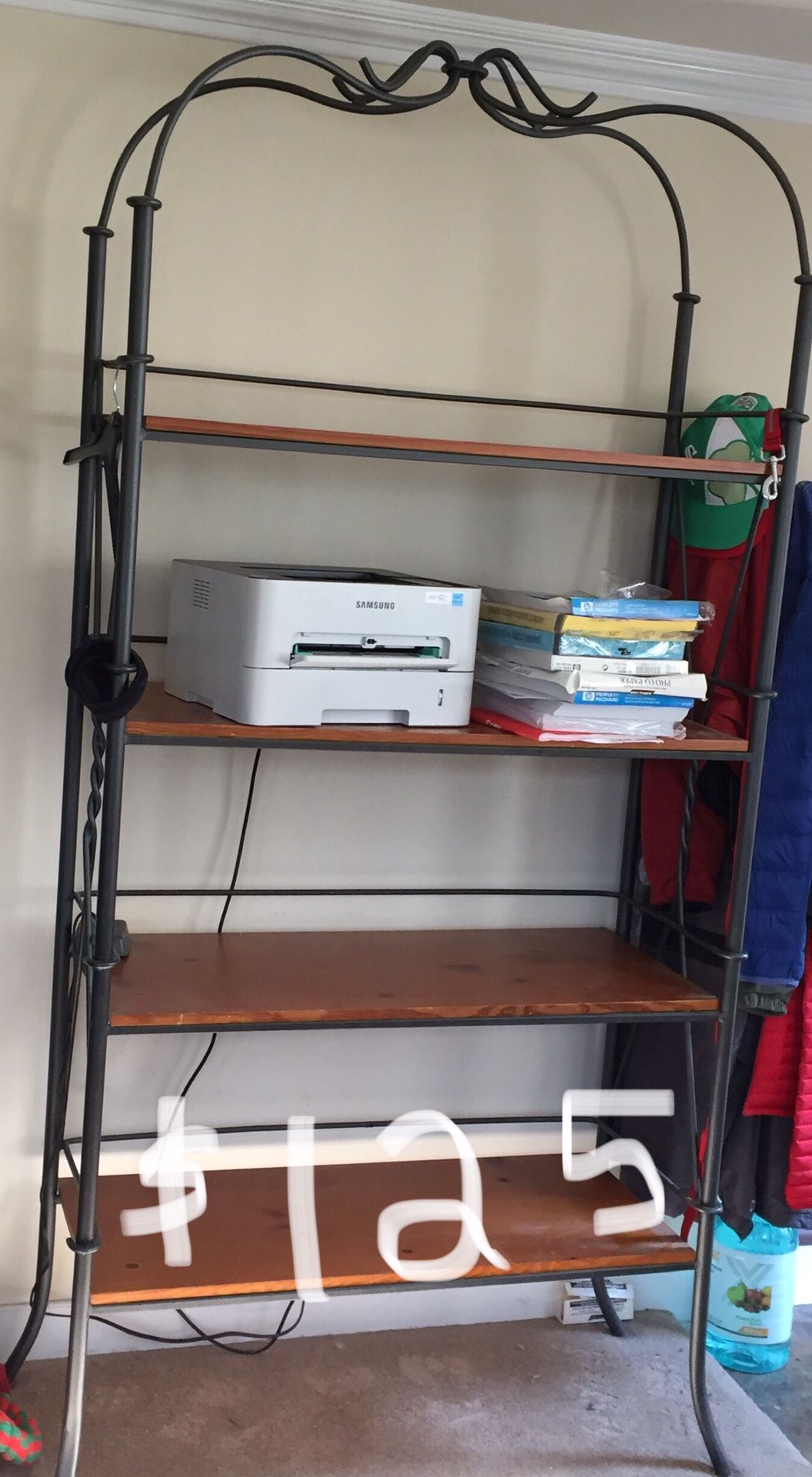 Bakers rack / shelves $125