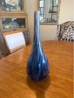 Lovely blue ceramic vase