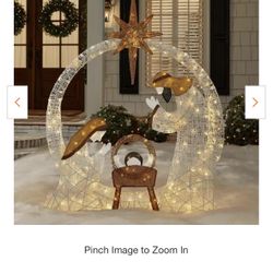 5.5 Ft Polar Wishes LED Nativity Set