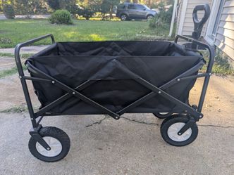 Heavy-Duty Folding Wagon Cart – 220 lb Capacity, All-Terrain Wheels