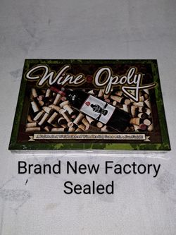 Brand New Factory Sealed Wine-Opoly Board Game