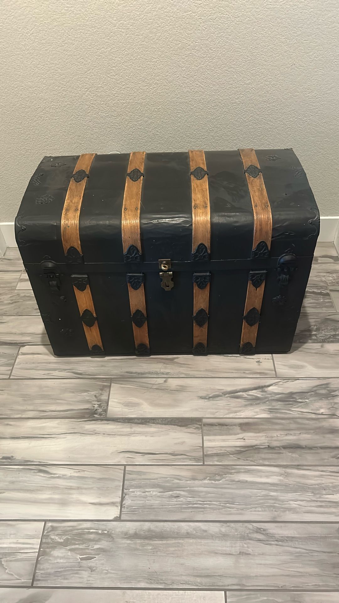 Large Antique Steamer Trunk