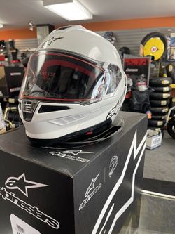 Alpinestars R10 Carbon White Helmet Size XL New In Box