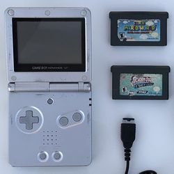 Nintendo Game Boy Advance SP With Games + Charger