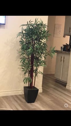 57 Inch Artificial Tree Black Pot