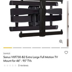 Sanus Ex Large Full Motion Tv Mount 