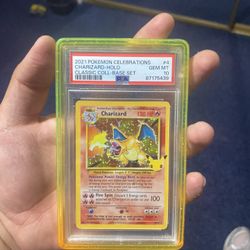 2021 POKEMON CELEBRATIONS CLASSIC COLL #4 CHARIZARD-HOLO PSA 10
