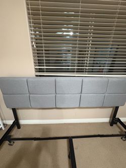 King bed frame and headboard