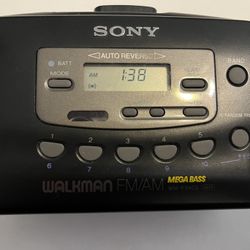 Good Sony Walkman WM-FX403 FM/AM Bass Radio Player! Cassette Player Not Work!