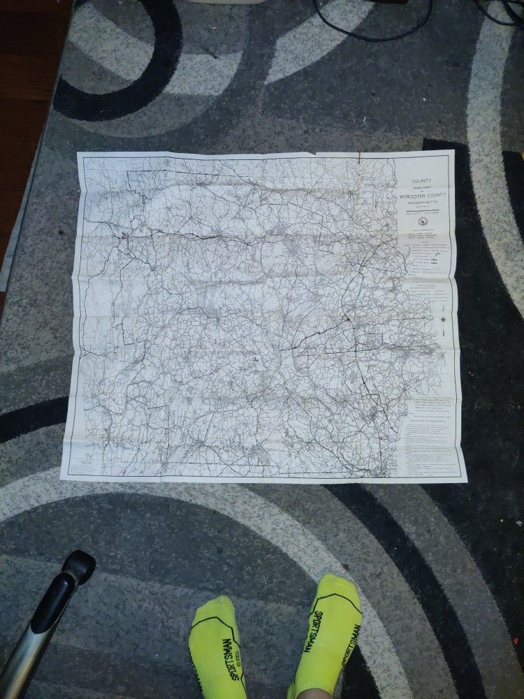 1972 Worcester County Large Map