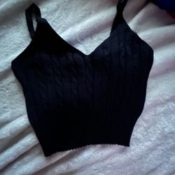 Black Knitted Top
