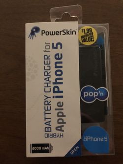 Hybrid Battery Charger For Apple Iphone 5 Power Skin