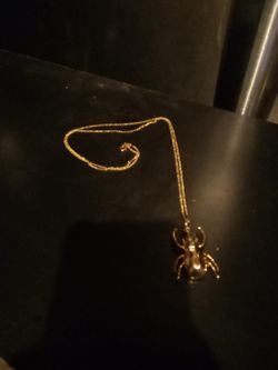 India Hicks Gold Indi beetle Pendant Necklace