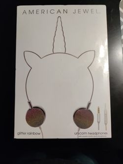 Brand New Sealed American Jewel Unicorn Headphones