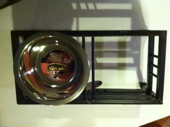 Loving Pets Black Label Collection Mission Diner for Dogs 1-Quart Vintage Black