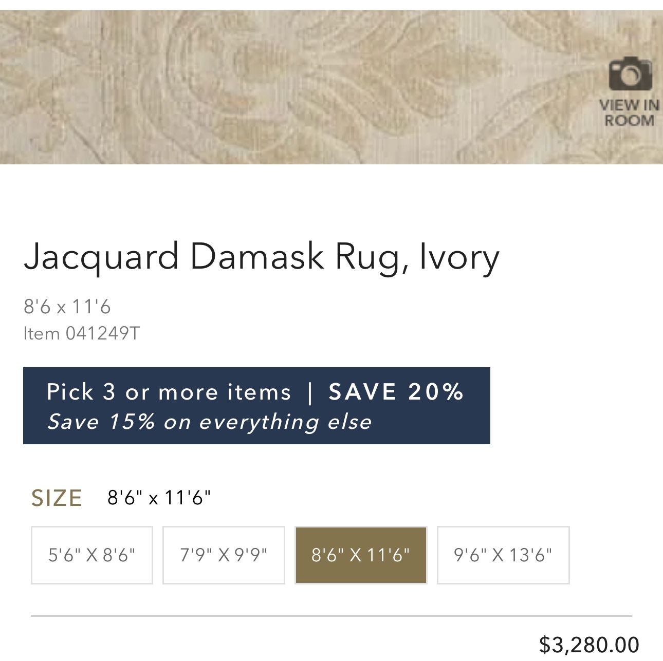 Ethan Allen - Jacquard Damask Rugs - Price In Description