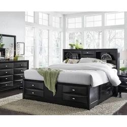 Wood Bedroom Set With Tons Of Storage Space! On Sale Now! 