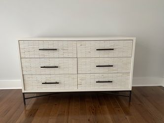 West Elm Wood Tiled 6-Drawer Dresser