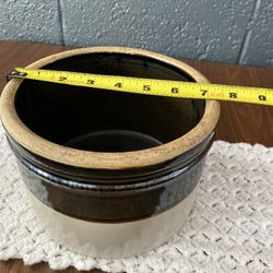 Vintage  French Glazed Crock
