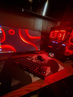 High and gaming setup